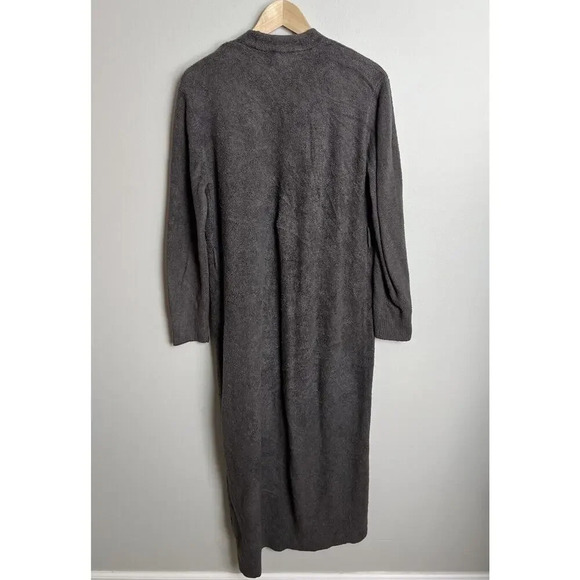 Barefoot Dreams CozyChic Lite Ribbed Robe Style BDWCL1552 Gray S|M Women’s - Picture 2 of 9
